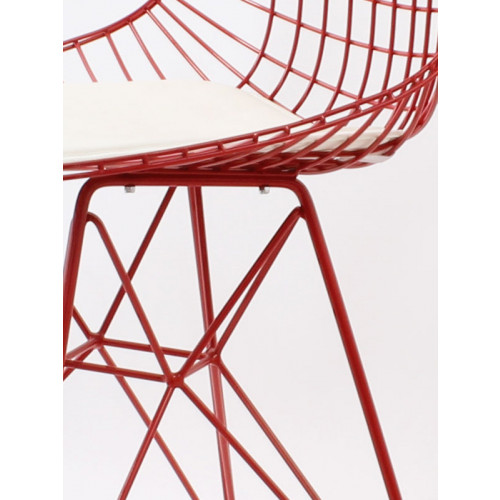 Aymes metal sandalye kırmızı