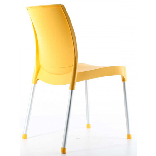 Leon Kolsuz Poliproplen Sandalye Sarı