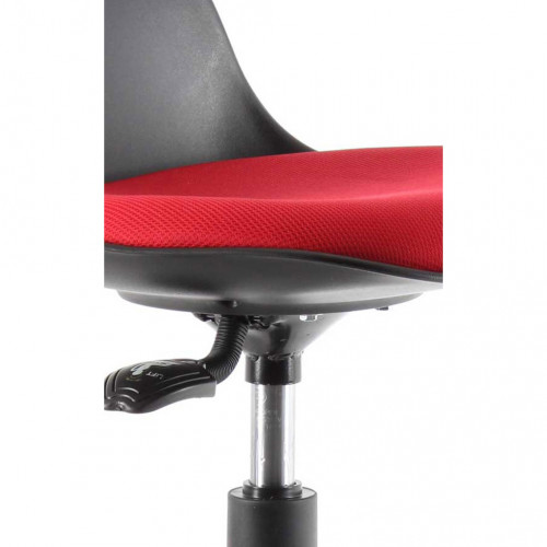 Swella Çemberli Bar Sandalyesi Siyah Kırmızı