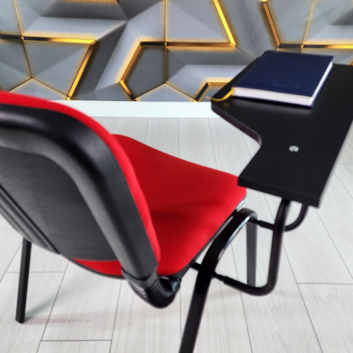 Form Konferans Sandalyesi (Kırmızı Kumaş)