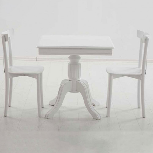 Thonet Sandalye Masa Takımı İkili Beyaz