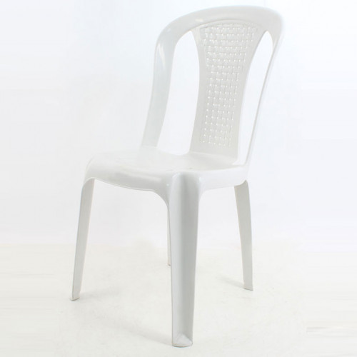 Kare desenli kolsuz plastik sandalye