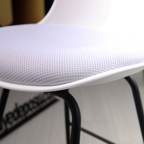 Swella Sabit Ayaklı Bar Sandalyesi 75H (Beyaz)