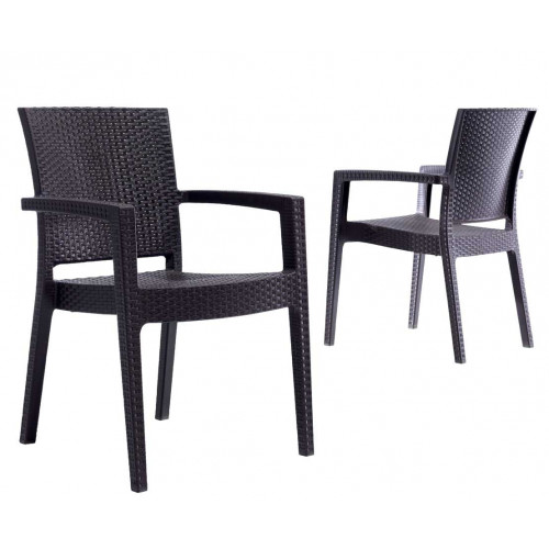 Nazia Camlı Masa Sandalye Takımı Kahve 150x90