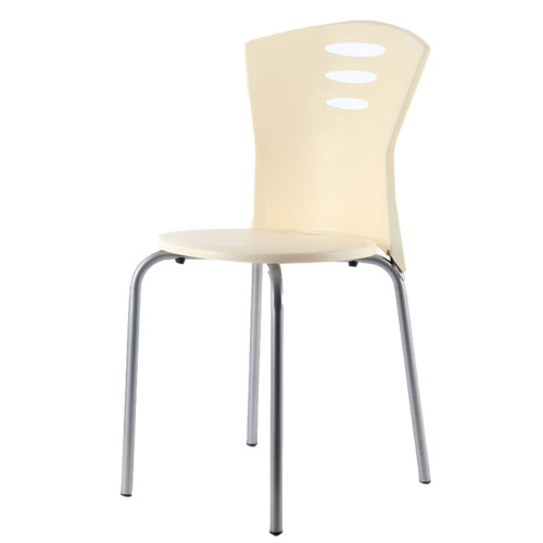 New stella Plastik Sandalye Krem