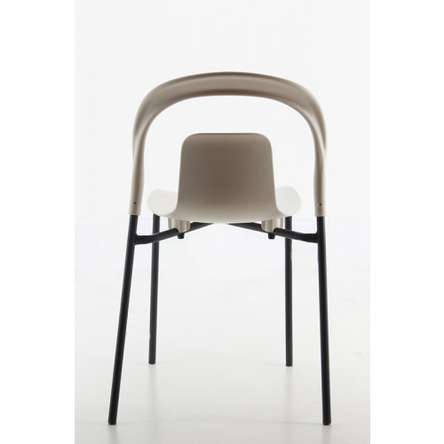 Tira Metal Ayaklı Plastik Sandalye Beyaz
