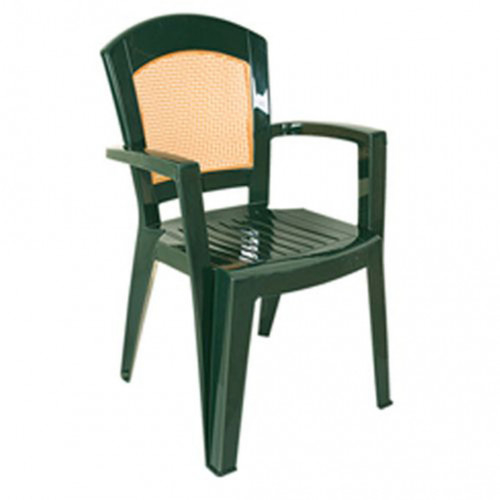 Kollu Plastik Lüx Sandalye Yeşil