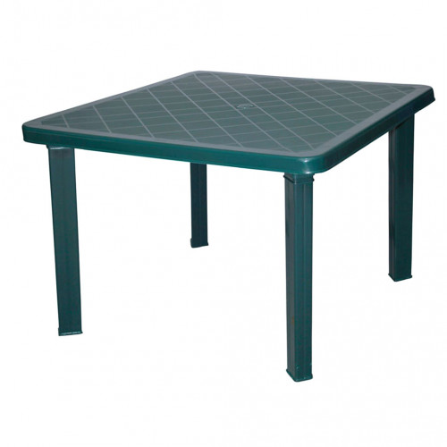 Kenardan Ayaklı Plastik Masa Yeşil 100x100