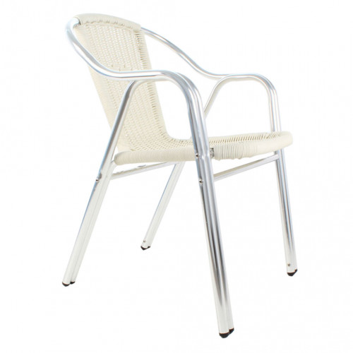 Gardenya alüminyum sandalye beyaz