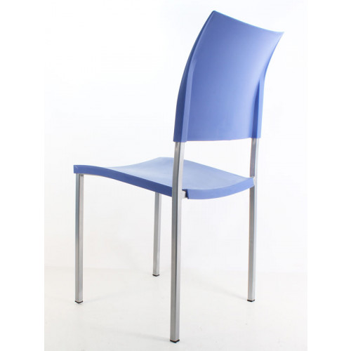 Finish plastik sandalye mavi