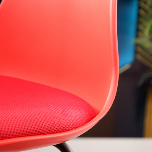 Swella Sabit Ayaklı Bar Sandalyesi 75H (Kırmızı)