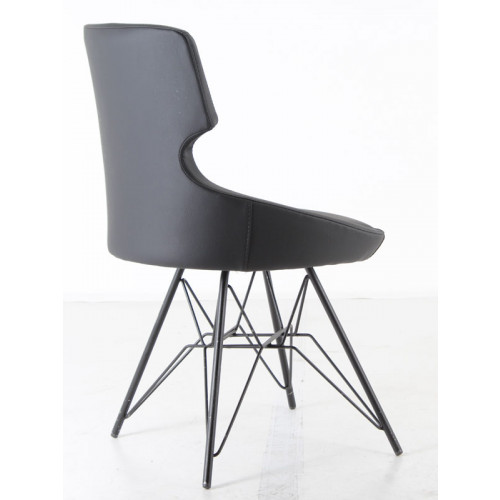 Simge Metal Sandalye Siyah