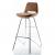 Rasko Eyfel krom ayaklı bar sandalyesi 75 h (Kumaş 419)
