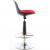 Swella Çemberli Bar Sandalyesi Siyah Kırmızı