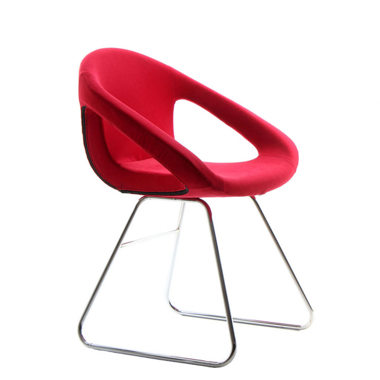 Melodi Krom Transmisyon Ayaklı Bekleme Koltuğu Kırmızı