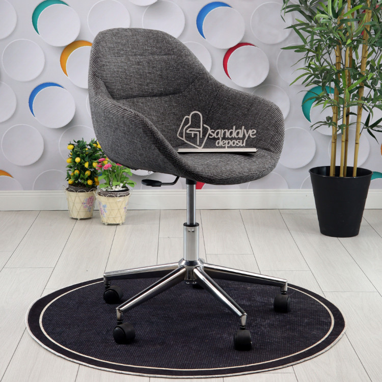 Lopes Krom Yıldız Ayaklı Çalışma Koltuğu ( Lara 307 )