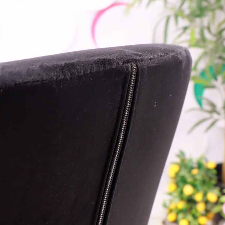 Focus Bilgisayar Ve Çalışma Koltuğu Krom Yıldız Ayaklı Siyah Kumaş