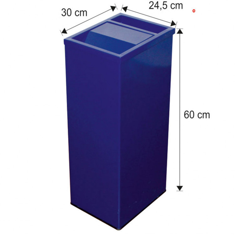 Küllüklü Çatı Kapaklı Çöp Kovası 45 Lt