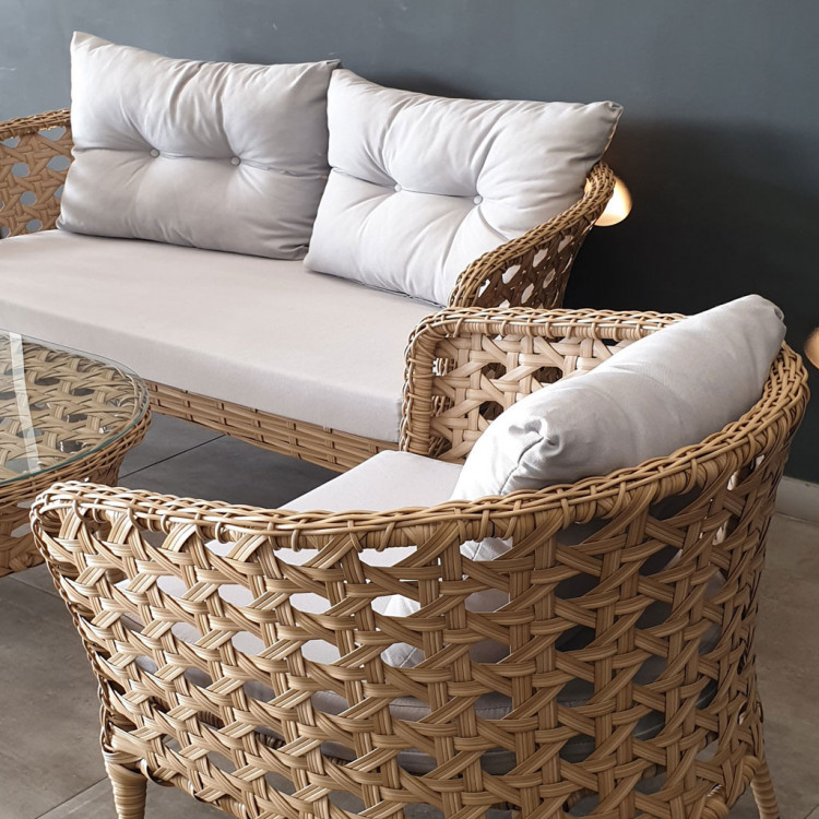 Vintage Rattan Oturma Grubu