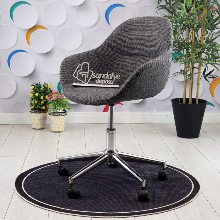 Lopes Krom Yıldız Ayaklı Çalışma Koltuğu ( Lara 307 )