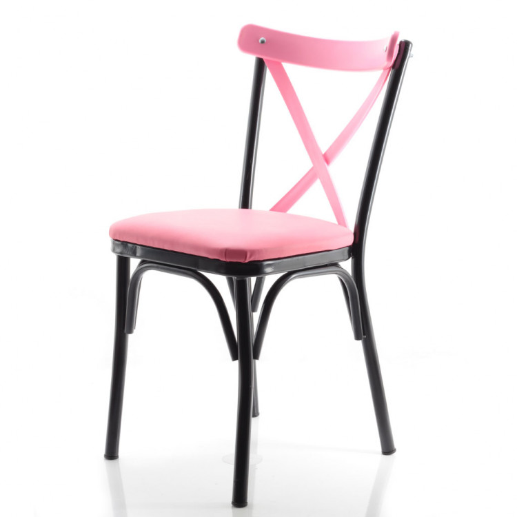 Paris Thonet Metal Sandalye Pembe