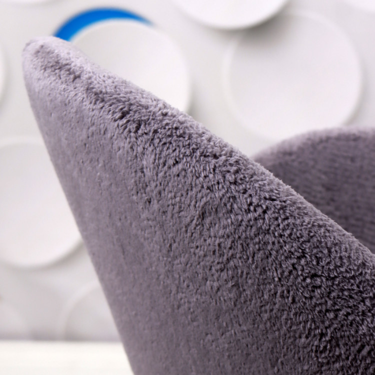 Bellasoft Çalışma Koltuğu Gri Peluş Kumaş