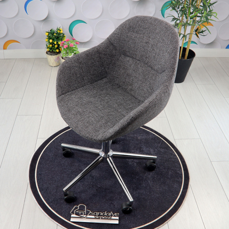 Lopes Krom Yıldız Ayaklı Çalışma Koltuğu ( Lara 307 )