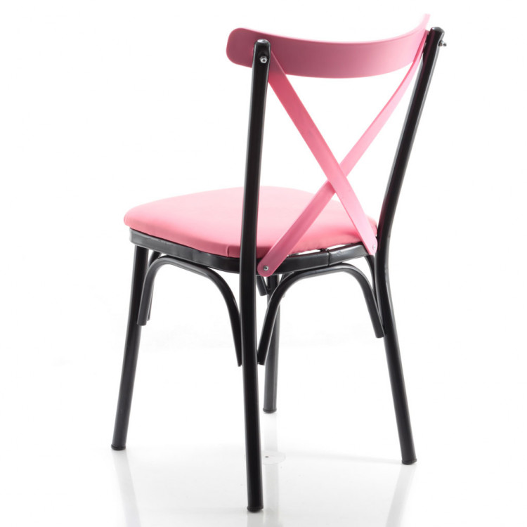 Paris Thonet Metal Sandalye Pembe