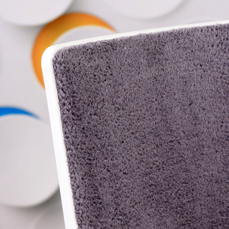 Alis Beyaz Plastik Ayaklı Hareketli Kollu Çalışma Koltuğu Ve Ofis Koltuğu (Gri  Welsoft Kumaş)