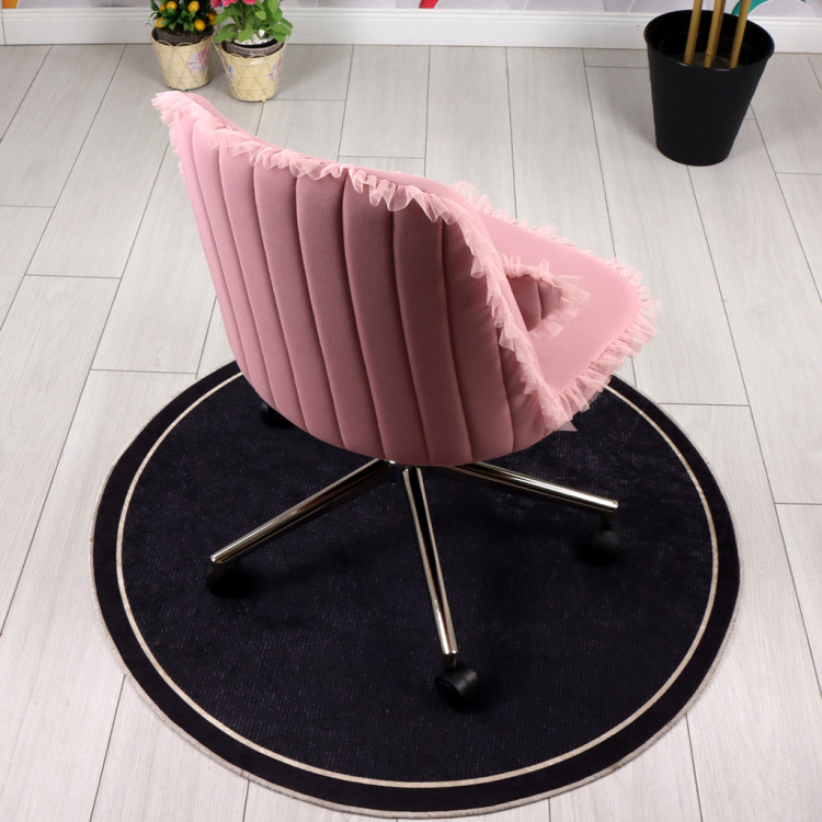 Yeji Çalışma Koltuğu  (Pembe Kumaş)