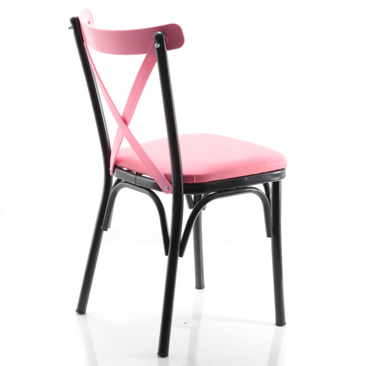 Paris Thonet Metal Sandalye Pembe