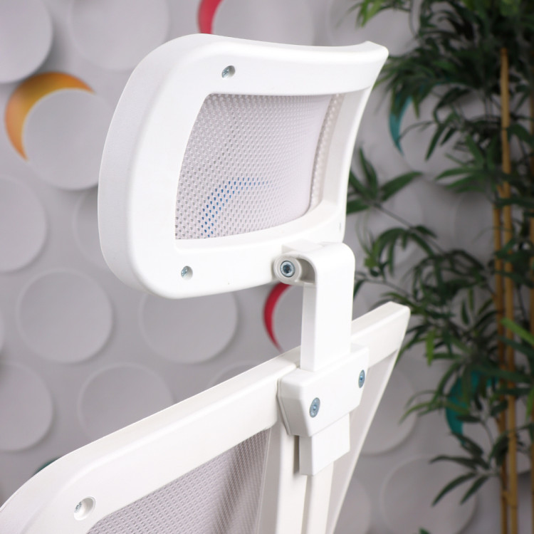 Tokyo Krom Ayaklı Sabit Kollu Müdür ve Ofis Koltuğu (Açık Gri)