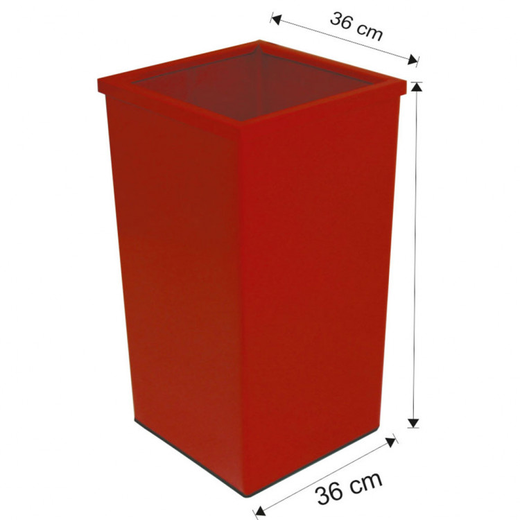 Çemberli Boyalı Kare Çöp Kovası 79 Lt