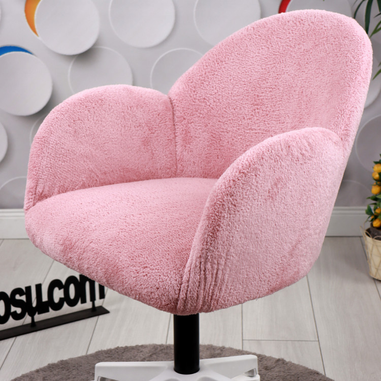 Bellasoft Çalışma Kotuğu Pembe Peluş Kumaş
