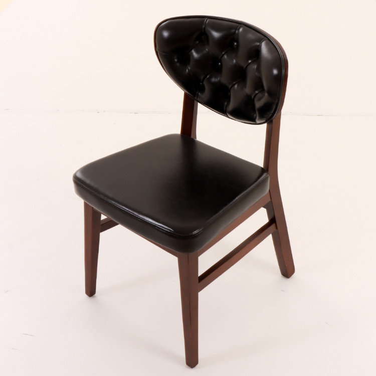 Avşa Ahşap Ahşap Sandalye Kapitone (Kelebek)