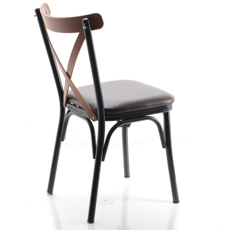 Paris Thonet Metal Sandalye Kahve