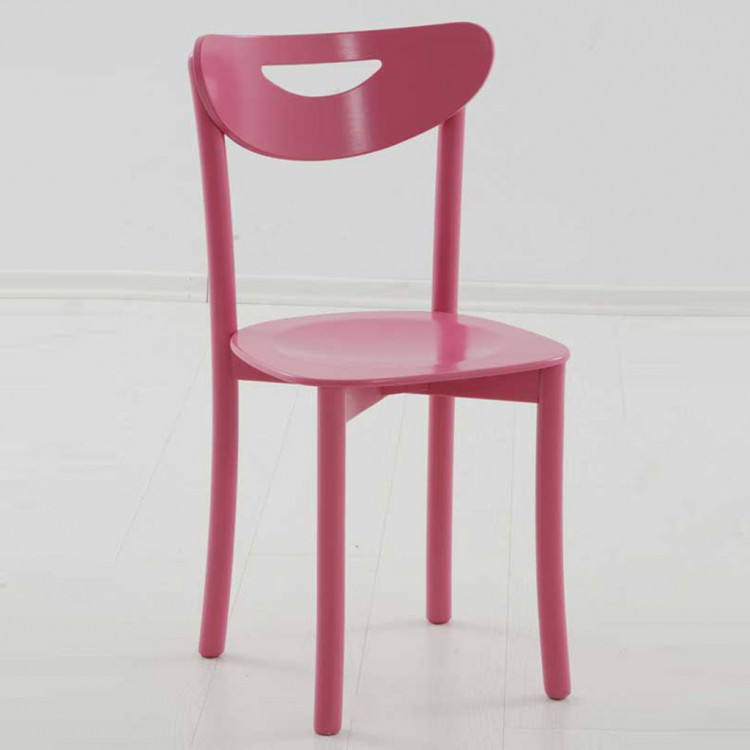 Thonet Ahşap Sandalye Pembe