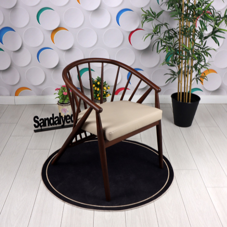 Bonila Minderli Ahşap Sandalye