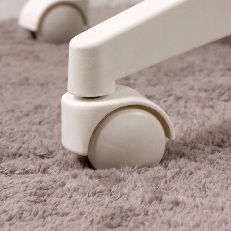 Tokyo Beyaz Plastik Ayaklı Çalışma Ve Ofis Koltuğu (Pembe Lakos Kumaş)