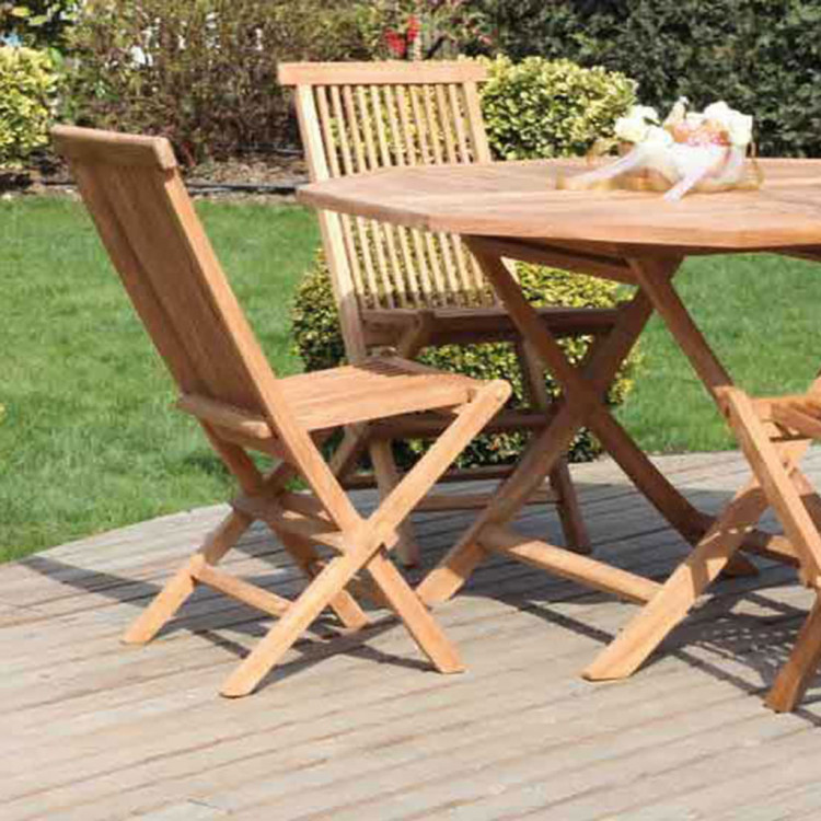 Teak masa sandalye bahçe takımı 120 çap