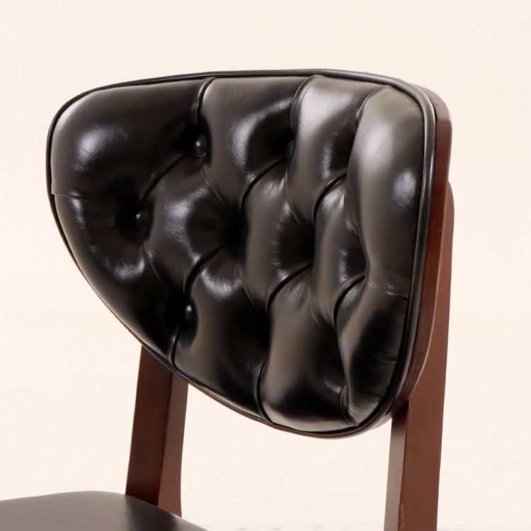 Avşa Ahşap Ahşap Sandalye Kapitone (Kelebek)