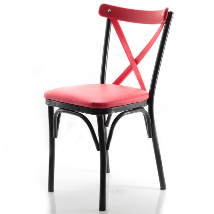 Paris Thonet Metal Sandalye Kırmızı