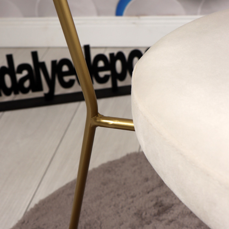 Mosley Eskitme Gold Metal Sandalye