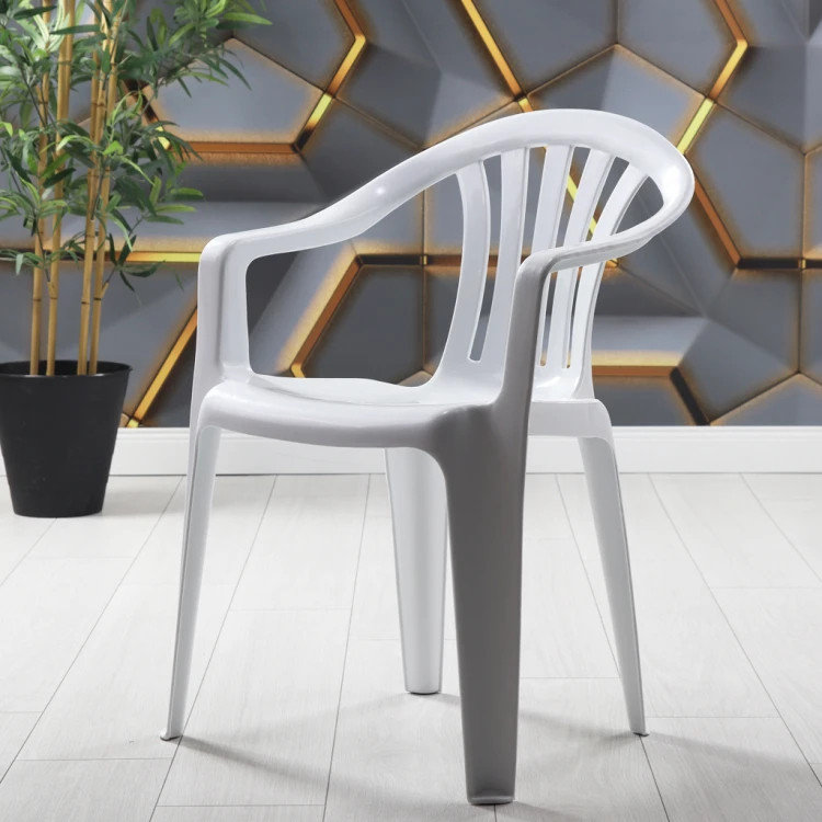 Palmiye plastik sandalye (beyaz)