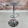 Loki Chrome Tray Leg Bar Chair (Lara 302 Linen)