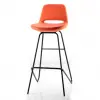 Rasko Eiffel black legged bar chair 75 h (Leather 23)