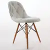 Aymes wooden chair with rod legs white