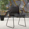 Emery Metal Leg Waiting Chair (Black)