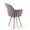 Gora Walnut Wooden Leg Chair (Artnuvo V5)
