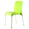 Leon Armless Polypropylene Chair Green